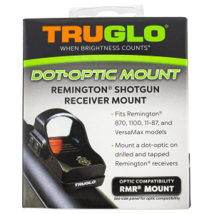 TruGlo TGTG8955R2, Shotgun Receiver Mount Black Remington Trijicon RMR