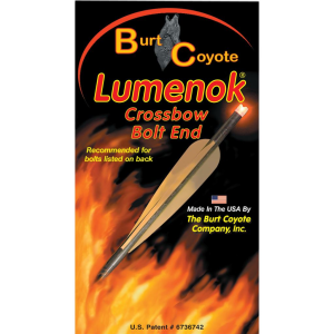 Lumenok Crossbow Nocks HD Orange Moon Gold Tip 3 pk GTC3