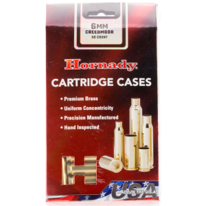 Hornady 86280 Unprimed Cases Cartridge 6mm Creedmoor, Rifle Brass