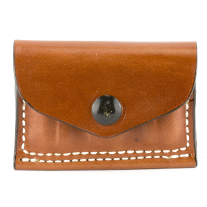 DeSantis Gunhide Cartridge Pouch 2X2X2, Holds 38/357 Cal, Tan Leather A08TJG1Z0