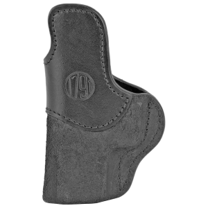 1791 Gunleather RCH4BLKR RCH IWB Size 04 Black Leather Belt Clip Compatible w/Glock 17/S&W M&P Shield/Springfield XD Right Hand, Holster