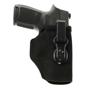 Galco TUC226B Tuck-N-Go 2.0 IWB Black Leather Compatible w/ Glock 19X/19 Gen1-5/23 Gen2-5 UniClip/Stealth Clip Mount, Holster
