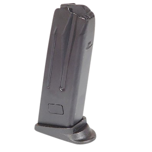 Heckler & Koch 50259084 P2000 Black Detachable w/ Extended Floor Plate 10rd 9mm Luger for H&K P2000/USP Compact, Magazine
