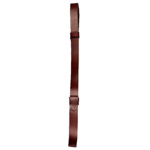 Hunter Company 230 Military Quick Fire Sling made of Chestnut Tan Leather with 1 in W & Adjustable Design for, Rifles
