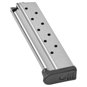 CMC Products Mag M-RP-9FS10, Range Pro, 9MM, 10 Rounds, Fits 1911, Stainless M-RP-9FS10