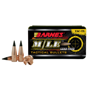 Barnes 30320 TAC-TX M/LE 300Blackout 120gr Flat Base 50/Box, Reloating Bullets