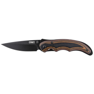 CRKT 1105K Endorser 3.18 in Folding Drop Point Plain Black Oxide 8Cr14MoV SS Blade/Multi-Color G10 Handle Includes Pocket Clip, Knife