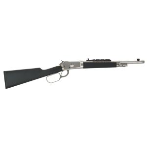 Taylors & Company 220096 1892 Alaskan Take-Down 357 Mag Caliber with 5+1 Capacity, 16.50 in Barrel, Matte Chrome Metal Finish & SoftTouch Black Synthetic Stock Right Hand (Full Size), Rifle