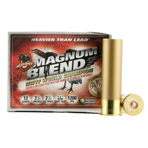 HEVI-Shot HS41205 Magnum Blend 12Gauge 3.50 in 2 1/4oz Tungsten 5/6/7Shot 5 Per Box/10 Case, Shotgun Shells