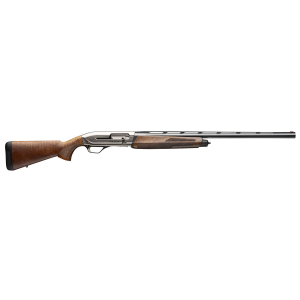 Browning 011779204 Maxus II Upland Full Size 12 Gauge Semi-Auto 3 4, 2 3/4 Shells 28 Matte Blued Vent Rib Barrel, Satin Nickel Aluminum Receiver, Grade I Turkish Walnut Wood Stock w/Adj Shim, Shotgun