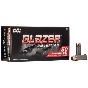 CCI 3556 Blazer 44S&W Spl 200gr Jacketed Hollow Point 50 Per Box/20 Case Centerfire, Handgun Ammunition