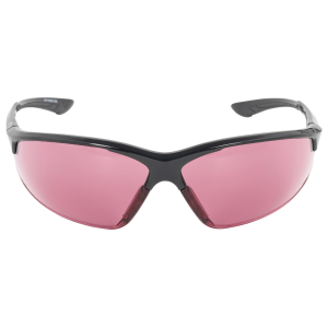 Walker's GWP-IKNOF1-ROS Ballistic Eyeware IKON Tanker Rose Lens with Matte Black Open Frame, EVA Foam Nose Piece & TPR Flex Rubber Temple Sleeves Glasses for Adults