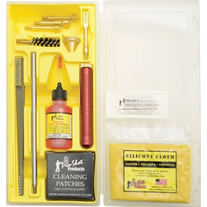 Pro-Shot MPK3845 Classic Box Kit .38/ .45 Cal, Pistol/Yellow Plastic Case