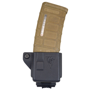 Comp-Tac C56400000LBKN AR Mag Pouch Single Black Kydex PLM Belts 1.50 in - 2.25 in Wide Compatible w/ 5.56x45mm NATO Compatible w/ 223 Rem Right Hand