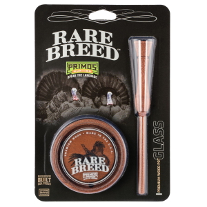 Primos PS2903 Rare Breed Friction Call Attracts Turkeys Natural Glass/Wood