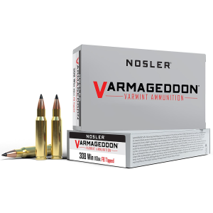 Nosler 40272 Varmageddon 308Win 110gr Flat Base Tipped 20 Per Box/10 Case Centerfire, Rifle Ammunition