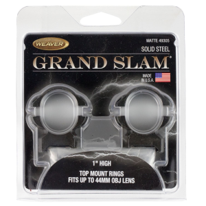 Weaver Mounts 49303 Grand Slam Matte Black 1 in Medium