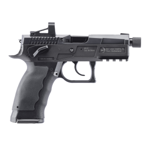 B&T MKII, Semi-automatic Pistol, Full Size, Double/Single Action, 9MM, 4.3 in Threaded Barrel, Polymer Frame, Black, Adjustable Sights, Optics Ready (Shield RMS Cut), Ambidextrous Safety, 17 Rounds, 1 Magazine BT-510002