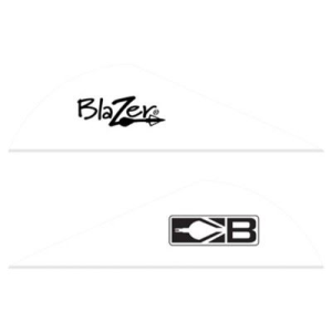 Bohning Blazer Vanes 2 in Solid White 100Pk 10832WH2