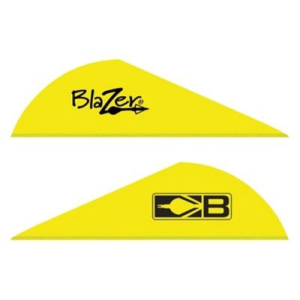 Bohning Blazer Vanes 2 in Solid Neon Yellow 100Pk 10832NY2