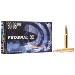 Federal 308150LFA Power-Shok Copper 308Win 150gr Copper Hollow Point 20 Per Box/10 Case Centerfire, Rifle Ammunition