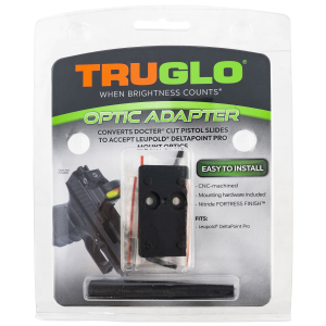 TruGlo TGTG8952D, Red Dot Sight Adapter Nitride Fortress Black Leupold DeltaPoint Pro