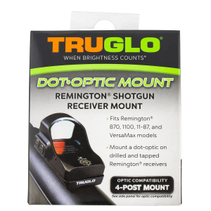 TruGlo TGTG8955R1, Shotgun Receiver Mount Black Remington 4 Post Mounting System