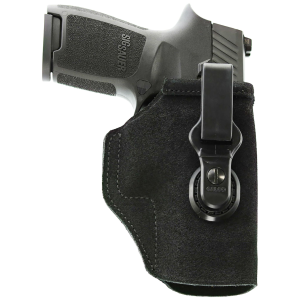 Galco TUC854B Tuck-N-Go 2.0 IWB Black Leather UniClip/Stealth Clip Fits HK VP9 Ambi, Holster