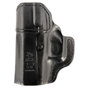 DeSantis Gunhide 127BA8BZ0 Inside Heat IWB Black Leather Belt Clip Fits Glock 43/43x Right Hand, Holster
