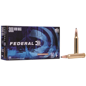 Federal 300WGS Power-Shok 300WinMag 150gr Jacketed Soft Point 20 Per Box/10 Case Centerfire, Rifle Ammunition