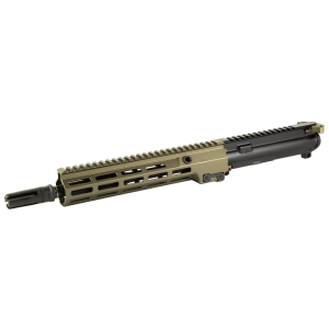 Geissele autos URG-1, Near Clone, Complete Upper Receiver, 556NATO, 11.5 in Barrel, 1:7 Twist, Pinned and Welded Surefire 4 Prong Flash Hider, Desert Dirt Color 10.5 in SMR MK16 M-LOK Free Float Handg