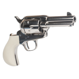 Cimarron CA346DOC Doc Holliday Thunderer Combo 45 Colt (LC) 6 Shot, 3.50 in Nickel Barrel, Cylinder & Frame, White Birds Head Grips w/ inDoc Holliday in Engraved In The Backstrap , Revolver