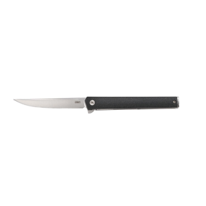 CRKT 7097 CEO 3.35 in Folding Plain Satin AUS-8A SS Blade/ Black GRN Handle Includes Pocket Clip, Knife