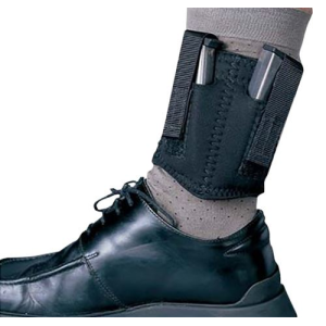 DeSantis Gunhide N81BJZZZ0 Ankle Double Mag Pouch Double Black Neoprene Ankle Compatible w/ 9mm Compatible w/ 40 Hand
