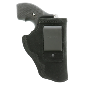 Galco STO158B Stow-N-Go IWB Black Leather Belt Clip Fits S&W J Frame Fits Charter Arms Undercover Right Hand, Holster