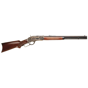 Cimarron CA213 1873 Short Deluxe Full Size 38 Special 357 Mag 10+1, 20 in Blued Octagon Steel Barrel, Color Case Hardened Steel Receiver, Walnut Fixed, Pistol Grip Stock, , Rifle
