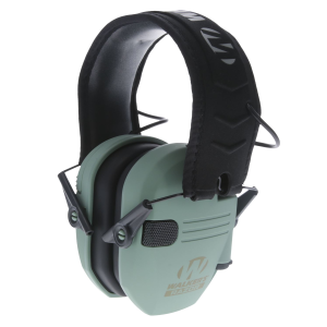 Walkers GWPRSEMSGN Razor Slim Electronic Muff 23 dB Over the Head Sage Green/Black Polymer