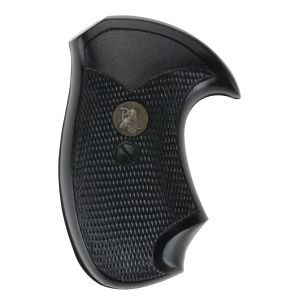 Pachmayr 02523 Compact Grip Checkered Black Rubber for Charter Arms