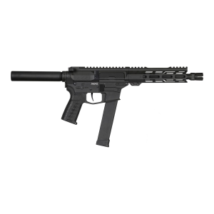 CMMG 10AE30FAB Banshee MK10 10mm Auto 15+1 8 Black Nitride Threaded Barrel, M-LOK Handguard, Black Armor Cerakote Aluminum Receiver w/Pic Rail, Black Pistol Tube, Black CMMG Zeroed Grip, Glock Compatible, Tactical Pistol