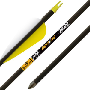 Gold Tip Arrow Lightning Youth 2.5 in Vane Tec Glued-In Pnt 3Pk LIGA253