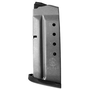 Smith & Wesson 199330000 M&P Shield 6rd 40S&W Stainless Steel, Magazine