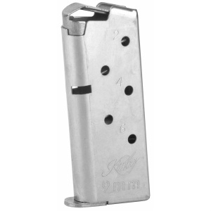 Kimber Magazine, 9MM, 6 Rounds, Fits Kimber Micro 9 & EVO SP, Stainless 1200846A