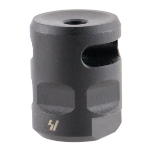 Strike Industries WHCOMP556 WarHog Comp Black Steel with 1/2 in-28 tpi Threads, 1.27 in OAL & 0.26 in Diameter for 223 Rem, 5.56x45mm NATO AR-Platform