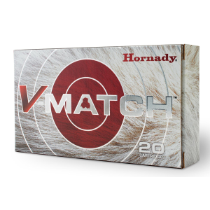 Hornady 81397 V-Match 6mmCreedmoor 80gr ELD-VT 20 Per Box/10 Case, Centerfire Rifle Ammo