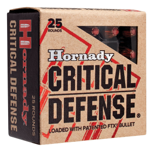 Hornady 90061 Critical Defense 327FederalMag 80gr Hornady Flex Tip eXpanding 25 Per Box/10 Case, Centerfire Handgun Ammo