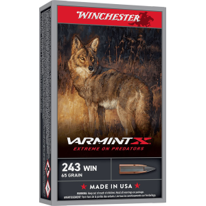 Winchester Ammo X243PXP Varmint X 243Win 65gr Extreme Point 20 Per Box/10 Case, Centerfire Rifle Ammo