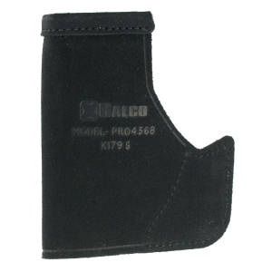 Galco PRO436B Pocket Protector Black Leather Fits Ruger LCP/Kel-Tec P-32/Diamondback DB/NAA Guardian, Holster