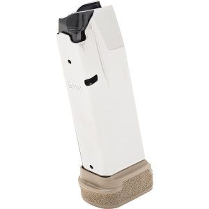 Springfield Mag, 9MM, 17 Rounds, Fits Hellcat Pro, Silver, Flat Dark Earth Base Plate HCP5917F
