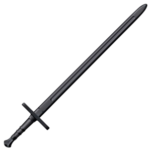 Cold Steel CS92BKHNH Hand & A Half Training Sword 34 in Fixed Plain Black Polypropylene, Knife