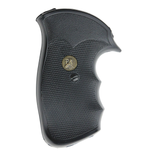 Pachmayr 03292 Gripper Grip Checkered Black Rubber with Finger Grooves for S&W N Frame